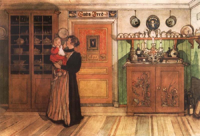 Carl Larsson Tuixt Christmas and New Years china oil painting image